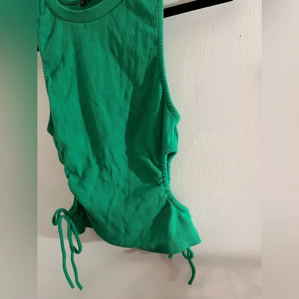 Zara Green Side Cut Out Top - Picture 5 of 6